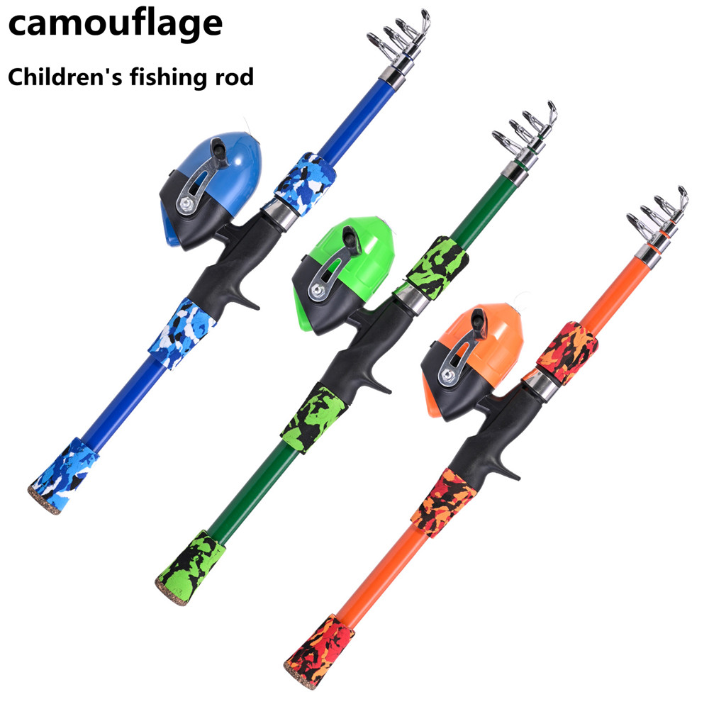 Fishing Rod Ice - Vara de pesca telescópica portátil camuflada
