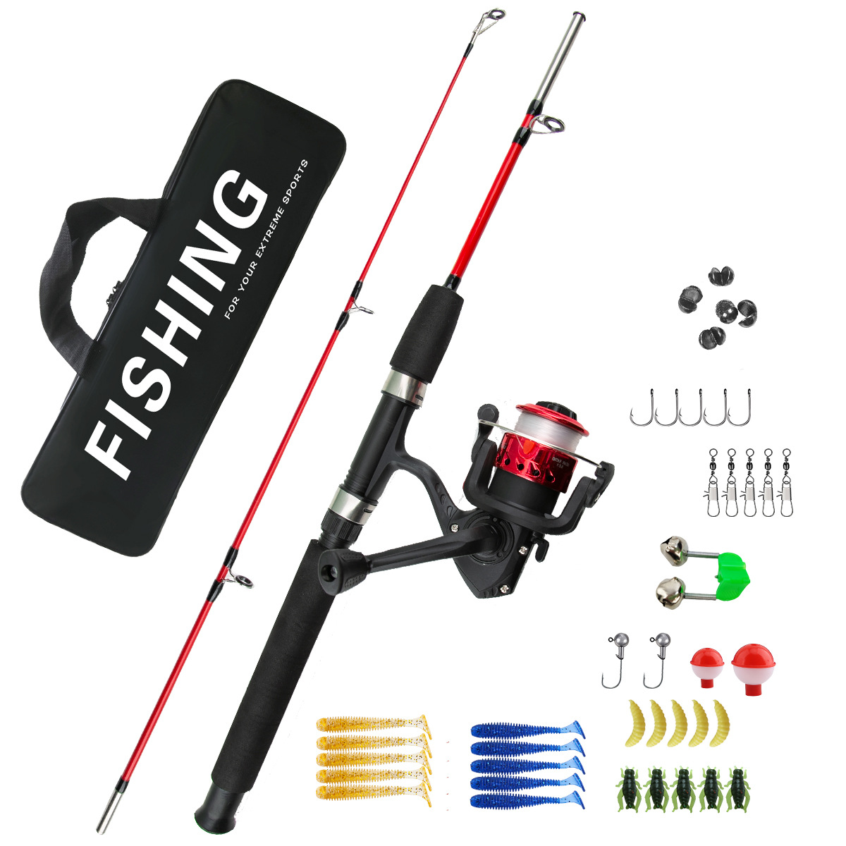 Fishing Rod Ice - Conjunto de Vara de Pesca no