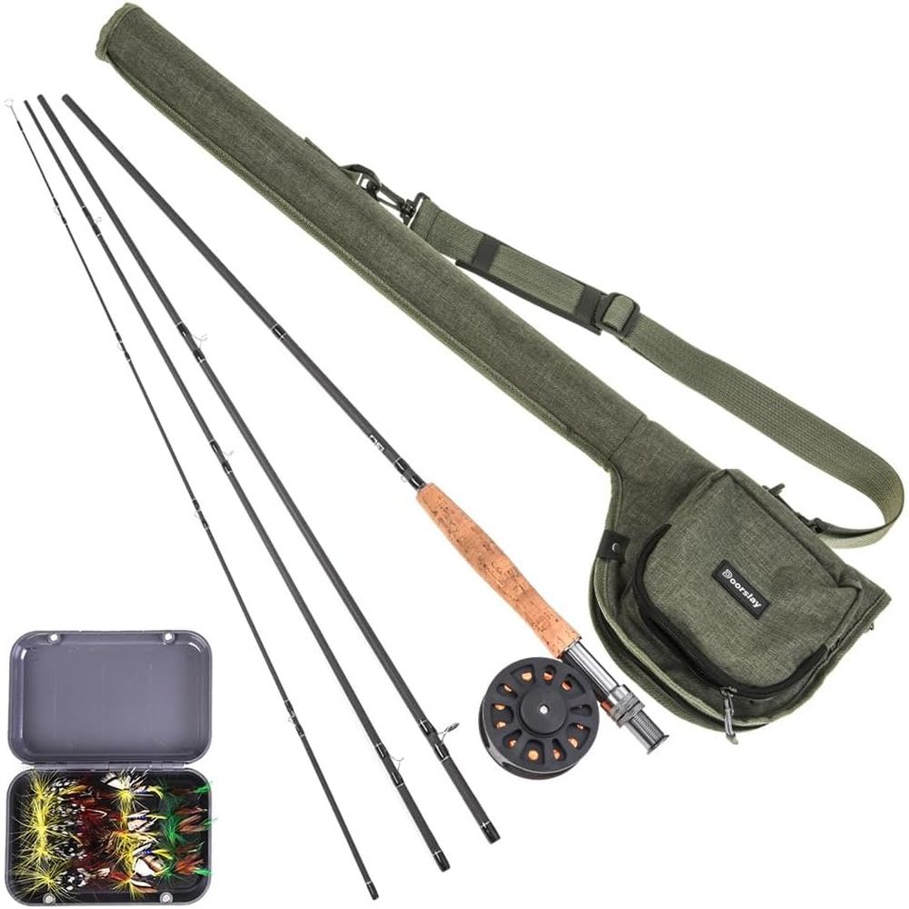Fishing Rod Case - Kit de Pesca Portátil: Vara, Suporte,