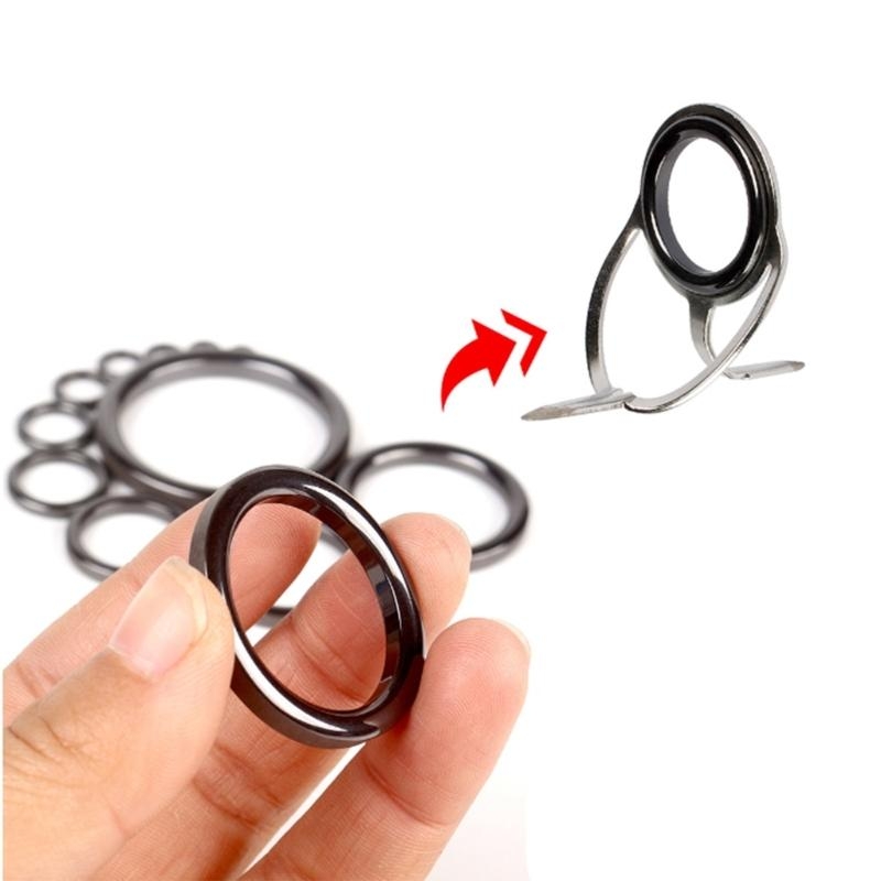 Conjunto anéis guia cerâmica p - Fishing Rod Tip Replacement avaliação e preço