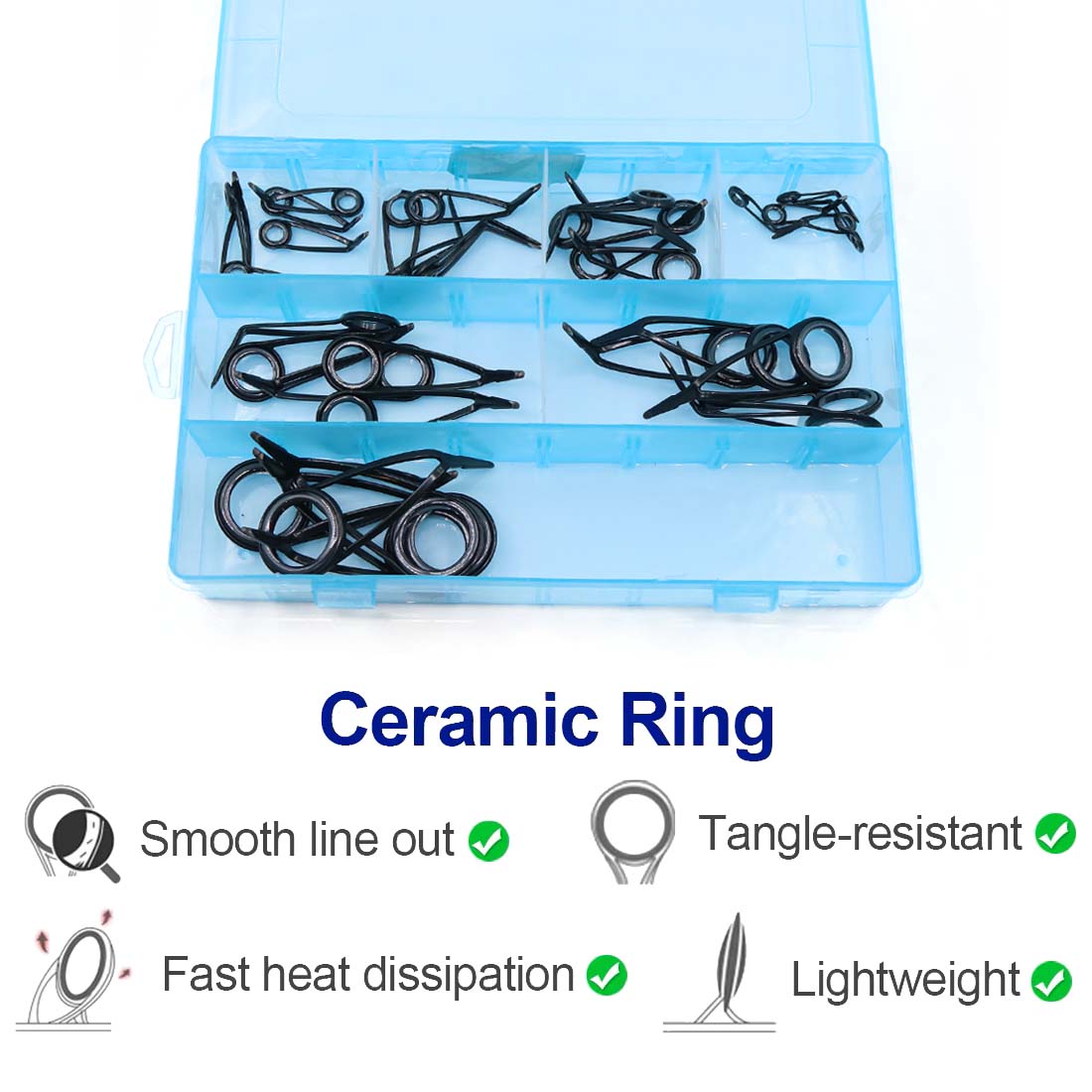 Kit de reparo de guia de vara  - Fishing Rod Guide Replacement avaliação e preço
