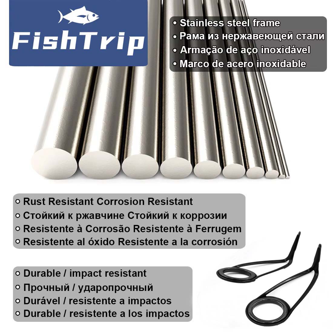 Kit de reparo de guia de vara  - Fishing Rod Guide Replacement avaliação e preço