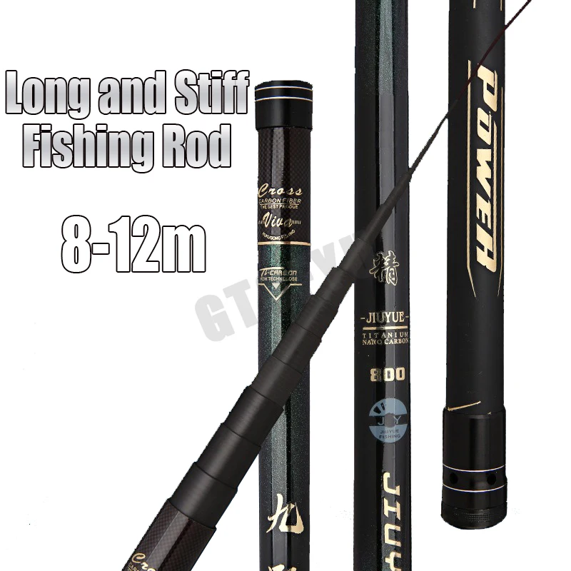 Vara de pesca de carbono, 8m,  - Fishing Rod Telescopic avaliação e preço