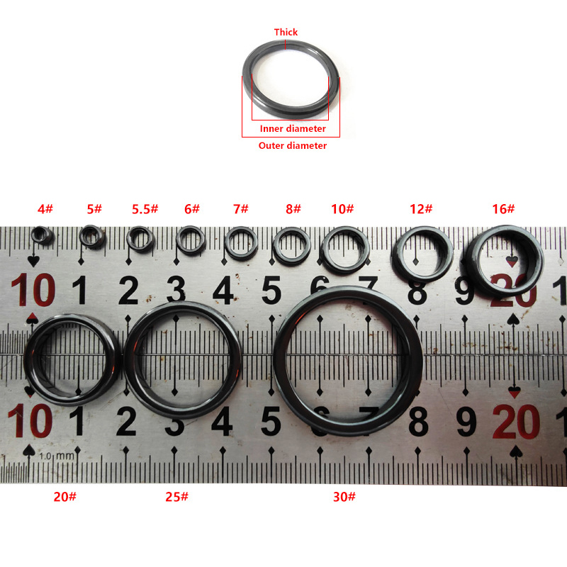 ✰ ✪ 48 Peças de Anéis Guia de  - Fishing Rod Guide Replacement avaliação e preço
