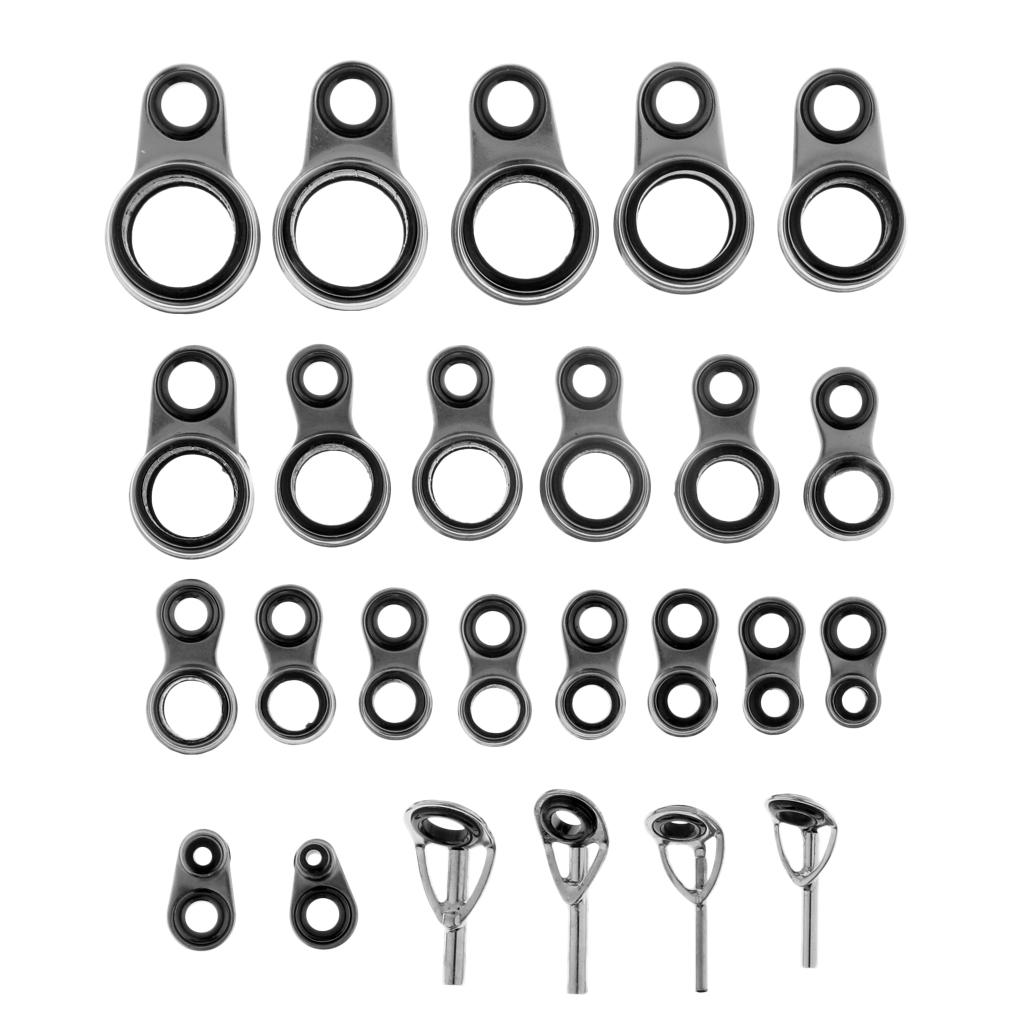 5 peças kit de ponta de vara d - Fishing Rod Guide Replacement avaliação e preço