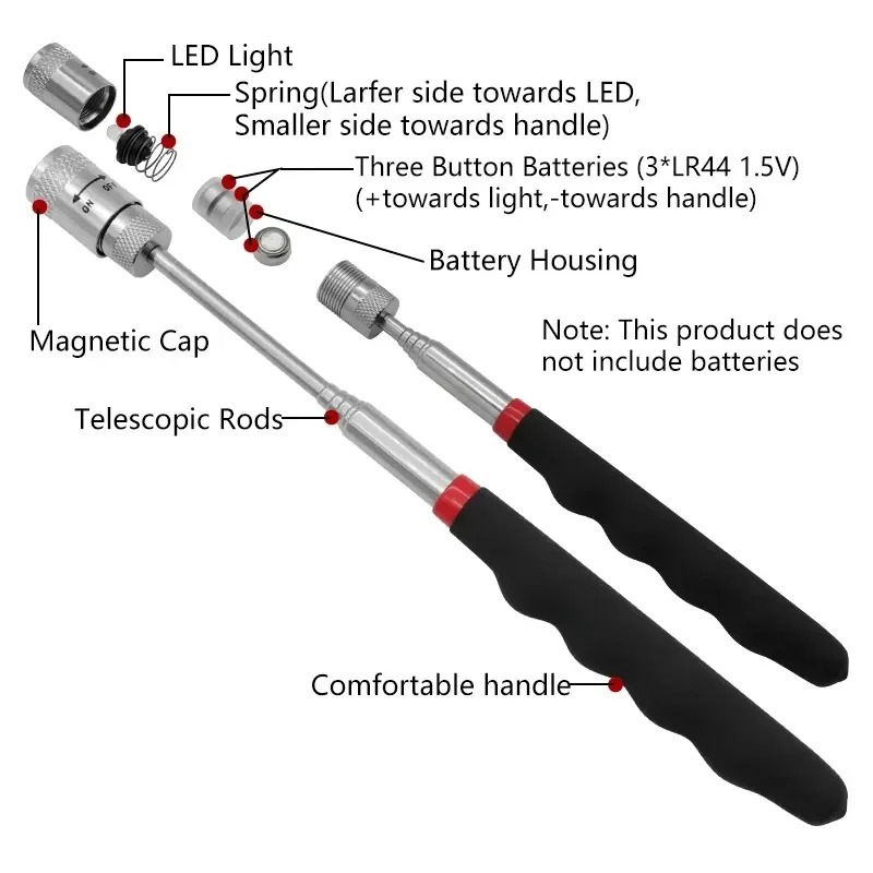 Caneta magnética telescópica c - Fishing Rod Travel avaliação e preço